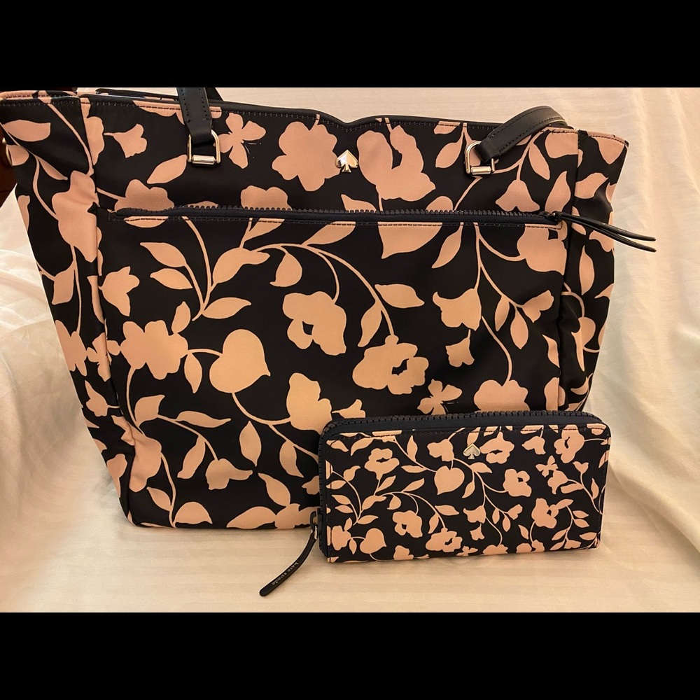 Kate Spade Nylon Tote & Wallet Combo!